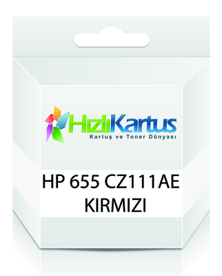 HP - HP CZ111AE (655) Kırmızı Muadil Kartuş - Deskjet 3525 (T16798)