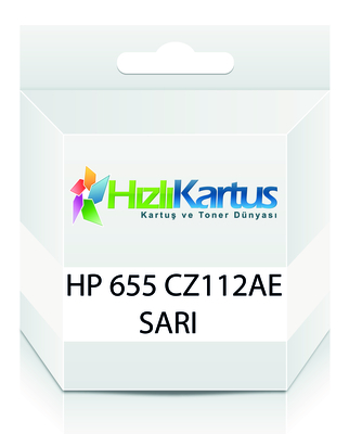 HP CZ112AE (655) Sarı Muadil Kartuş - Deskjet 3525 (T16799) - HP