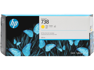 HP 676M8A (738) Yellow Original Cartridge - DesignJet T850 / T950 - HP