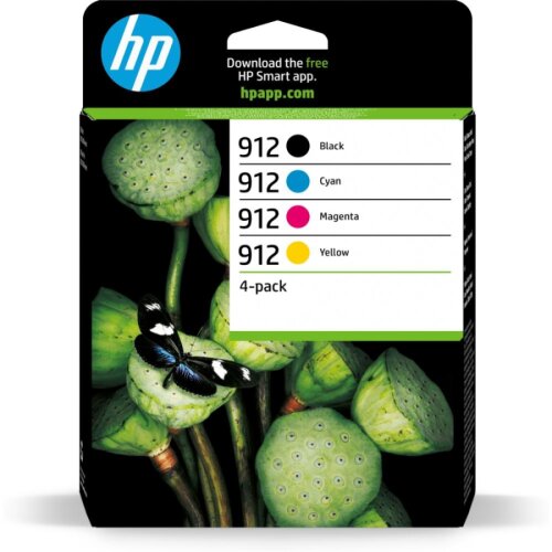 HP 6ZC74AE (912) 4 Renk Orjinal Kartuş Seti - OfficeJet Pro 8012 / 8013 - 1