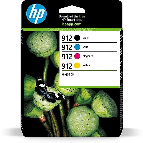 HP 6ZC74AE (912) 4 Renk Orjinal Kartuş Seti - OfficeJet Pro 8012 / 8013 - 3