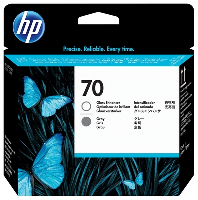 HP - HP C9410A (70) Gri + Gloss Enhancer Orjinal Kafa Kartuşu - Designjet Z2100 (T1359)