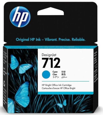 HP 3ED67A (712) Mavi Orjinal Kartuş - DesignJet T650 (T15054) - 2