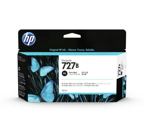 HP 727B (3WX14A) Fotoğraf Siyahı Orjinal Kartuş - DesignJet T1500A - 2