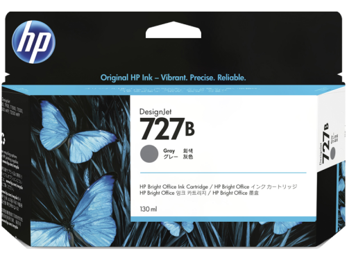 HP 727B (3WX15A) Gri Orjinal Kartuş - DesignJet T1500 - 2