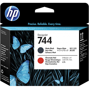 HP - HP F9J88A (744) Matte Black Chromatic Red Printhead - Z2600 / Z5600 