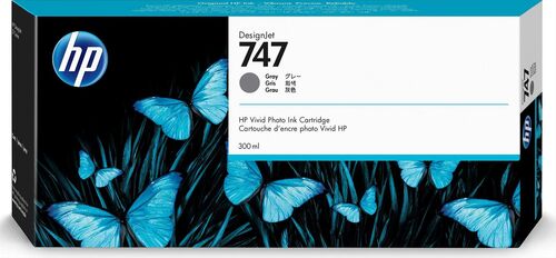 HP P2V86A (747) Grey Original Cartridge - Designjet Z9 / Designjet Z9+ 
