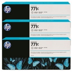 HP - HP B6Y38A (771C) Açık Gri 3lü Plotter Kartuşu - DesignJet Z6200 (T2970)