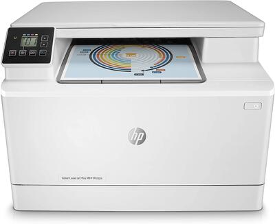 HP - HP 7KW54A (MFP M182N) Color LaserJet Pro + Scanner + Copier + Network + Color Printer