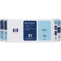 HP - HP C4994A (81) Açık Mavi Orjinal Kartuş + Baskı Kafası - DesignJet 5000 / 5500 (T1476)