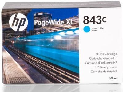 HP - HP C1Q66A (843C) Cyan Original Cartridge - PageWide XL4000
