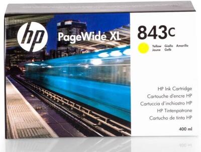 HP - HP C1Q68A (843C) Sarı Orjinal Kartuş - PageWide XL4000 (T10955)