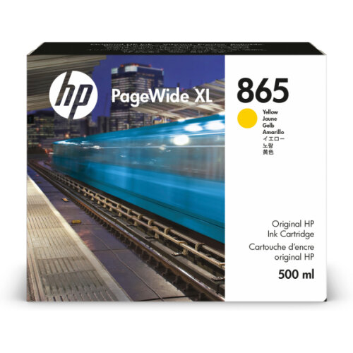 HP 865 (3ED84A) Sarı Orjinal Kartuş - PageWide XL 5200 - 1
