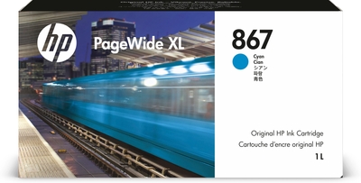 HP - HP 867 (3ED93A) Cyan Original Cartridge - PageWide XL 5200