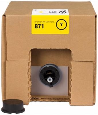 HP G0Y81C (871C) Yellow Original Latex Cartridge - Latex 370 - HP