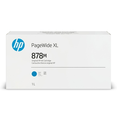 HP - HP 878M (312Z5A) Mavi Orjinal Kartuş - PageWide XL 8200