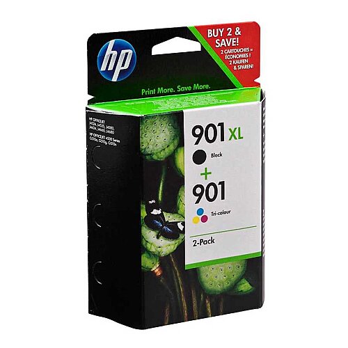 HP 901 + 901XL (SD519AE) Orjinal Kartuş Seti Yüksek Kapasiteli - J4524 - 1