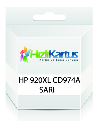HP - HP CD974A (920XL) Sarı Muadil Kartuş Yüksek Kapasite - HP 6000 / 6500 (T205)