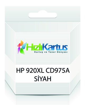 HP - HP CD975A (920XL) Siyah Muadil Kartuş Yüksek Kapasite - HP 6000 / 6500 (T208)