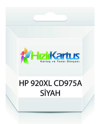 HP CD975A (920XL) Siyah Muadil Kartuş Yüksek Kapasite - HP 6000 / 6500 (T208)