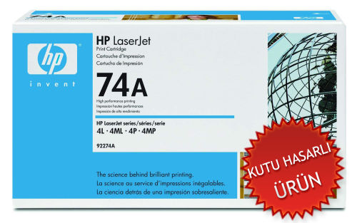 HP 92274A (74A) Siyah Orjinal Toner - Laserjet 4L (C) (T8333)