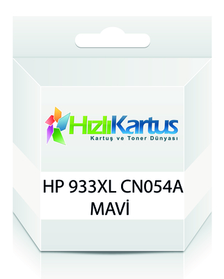 HP - HP CN054A (933XL) Mavi Muadil Kartuş - OfficeJet 6100 (T199)
