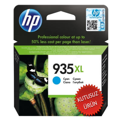 HP - HP C2P24A (935XL) Mavi Orjinal Kartuş - Officejet 6830 (U) (T8650)