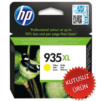 HP - HP C2P26A (935XL) Yellow Original Cartridge - Officejet 6830 (Without Box)