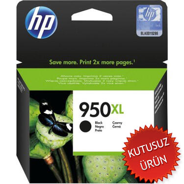 HP - HP CN045A (950XL) Siyah Orjinal Kartuş Yüksek Kapasite - Pro 8600 (U) (T14447)