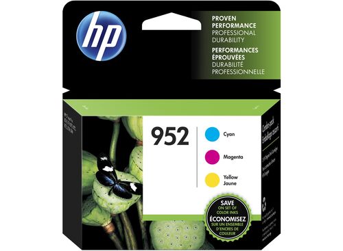 HP N9K27AN (952) Cyan / Magenta / Yellow Original Cartridge 3 Pack - OfficeJet Pro 7720