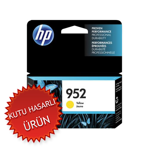 HP L0S55AN (952) Sarı Orjinal Kartuş - OfficeJet Pro 7720 (C) (T17425)