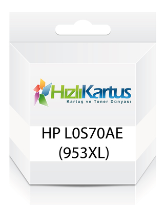 HP - HP L0S70AE (953XL) Siyah Muadil Kartuş - OfficeJet Pro 7720