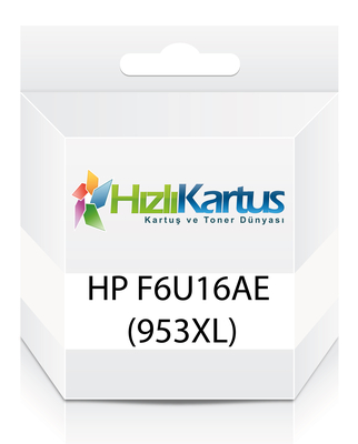 HP - HP F6U16AE (953XL) Mavi Muadil Kartuş - OfficeJet Pro 7720