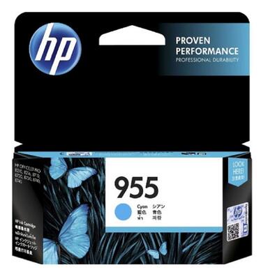 HP - HP L0S51A (955) Cyan Original Cartridge - OfficeJet Pro 8210 