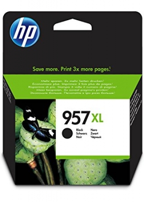 HP - HP L0R40AE (957XL) Siyah Orjinal Kartuş Extra Yüksek Kapasite - OfficeJet 8210 (T6674)