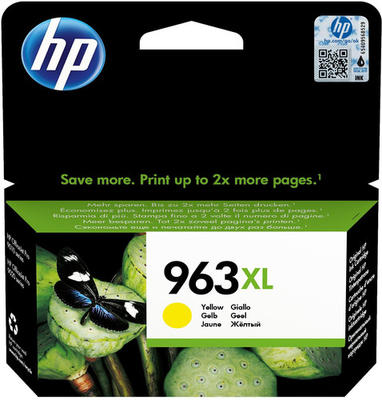HP - HP 3JA29AE (963XL) Sarı Orjinal Kartuş Yüksek Kapasite - OfficeJet Pro 9010 (T11262)