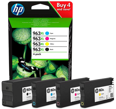 HP - HP 3YP35AE (963XL) CMYK 4Pk Original Set Cartridge - OfficeJet Pro 9010 
