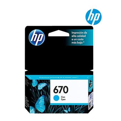 HP - HP CZ114A (670) Mavi Orjinal Kartuş - HP Deskjet 3525 (T16482)