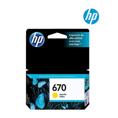 HP - HP CZ116A (670) Sarı Orjinal Kartuş - HP Deskjet 3525 (T16485)