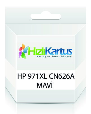 HP - HP CN626A (971XL) Mavi Muadil Kartuş - X476DN / X476DW (T11734)