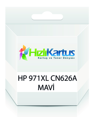 HP CN626A (971XL) Mavi Muadil Kartuş - X476DN / X476DW (T11734) - HP