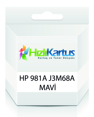 HP J3M68A (981A) Mavi Muadil Kartuş - PageWide 556dn / MFP586z (T16678)