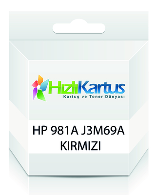 HP - HP J3M69A (981A) Kırmızı Muadil Kartuş - PageWide 556dn / MFP586z (T16680)
