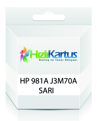 HP - HP J3M70A (981A) Sarı Muadil Kartuş - PageWide 556dn / MFP586z (T16676)