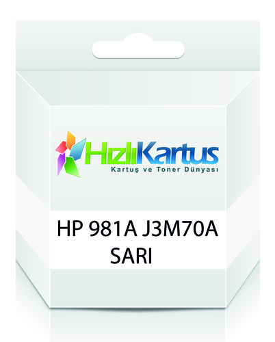 HP J3M70A (981A) Sarı Muadil Kartuş - PageWide 556dn / MFP586z (T16676)
