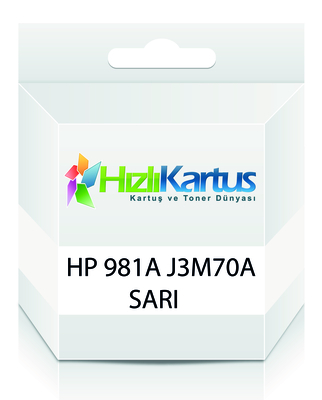 HP J3M70A (981A) Sarı Muadil Kartuş - PageWide 556dn / MFP586z (T16676) - HP