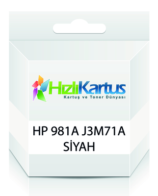 HP - HP J3M71A (981A) Siyah Muadil Kartuş - PageWide 556dn / MFP586z (T16675)