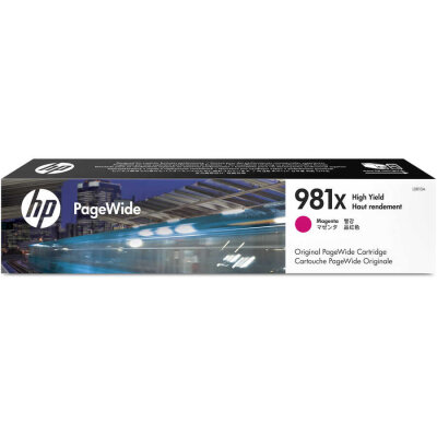 HP L0R10A (981X) Kırmızı Orjinal Kartuş Yüksek Kapasite - PageWide 556dn / MFP586z (T13093) - 2