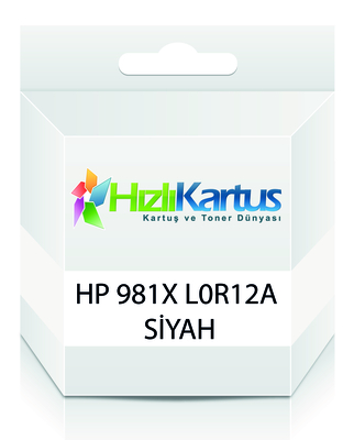 HP L0R12A (981X) Siyah Muadil Kartuş Yüksek Kapasite - PageWide 556dn / MFP586z (T16679) - HP