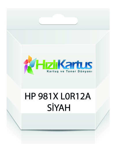 HP L0R12A (981X) Siyah Muadil Kartuş Yüksek Kapasite - PageWide 556dn / MFP586z (T16679)